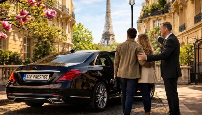 Luxury private chauffeur city tour in Paris